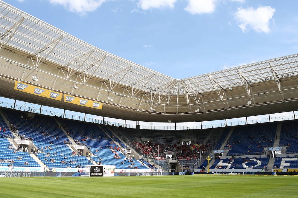 Die Rhein-Neckar-Arena in Sinsheim: Hier spielt die deutsche Nationalmannschaft am Sonntag gegen Peru.