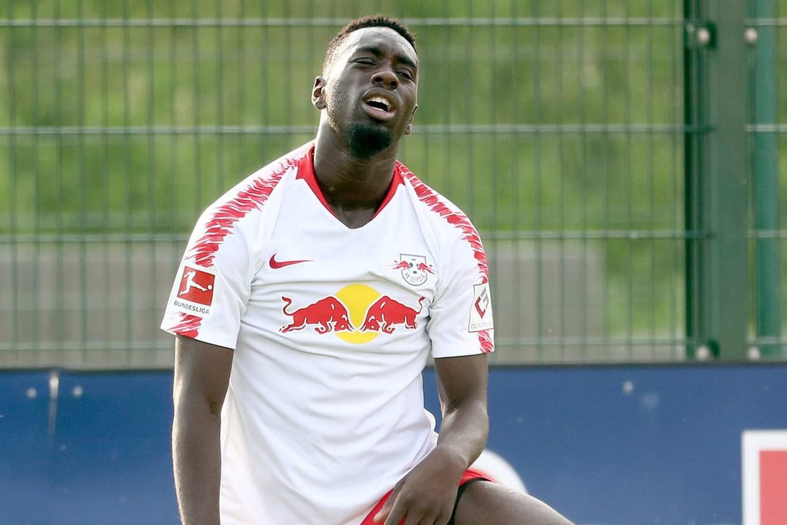 Jean-Kevin Augustin: Der Stürmer von RB Leipzig spielte im Test gegen Lubin eine Hälfte.