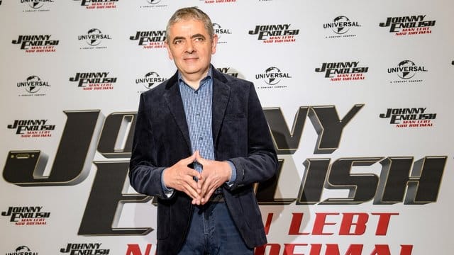 Rowan Atkinson stellt seinen Film "Johnny English - Man lebt nur dreimal" in Hamburg vor.