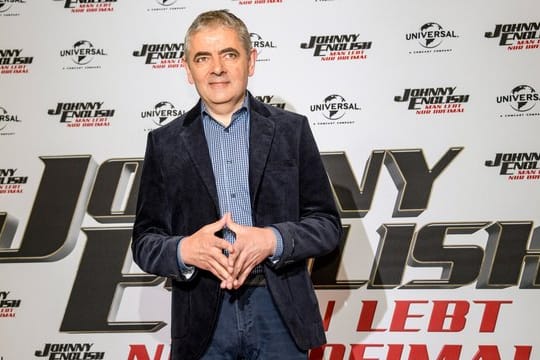 Rowan Atkinson stellt seinen Film "Johnny English - Man lebt nur dreimal" in Hamburg vor.