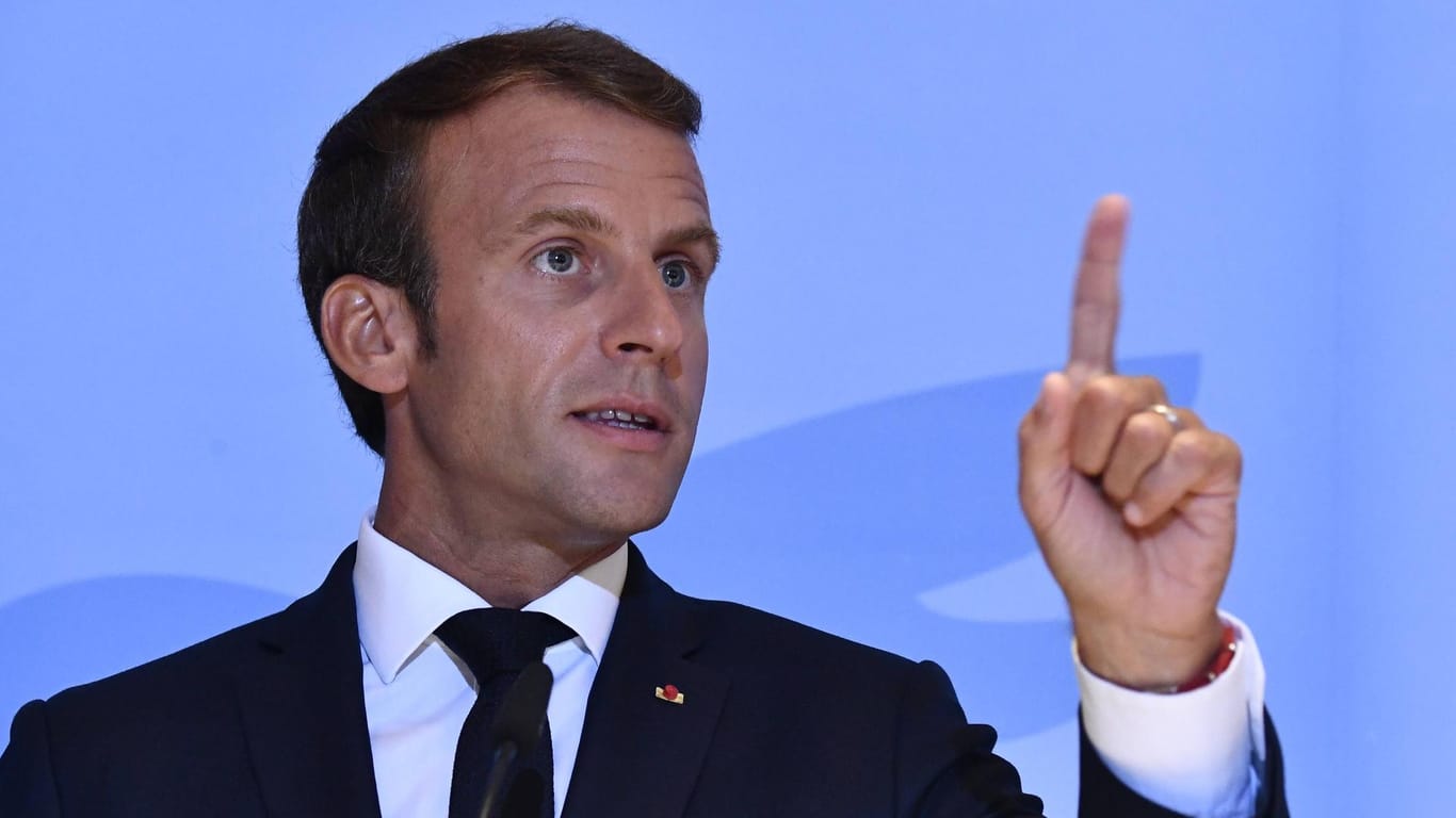Emmanuel Macron: Frankreichs Präsident hat für das kommende Jahr eine "Weltraum-Verteidigungs-Strategie" angekündigt.
