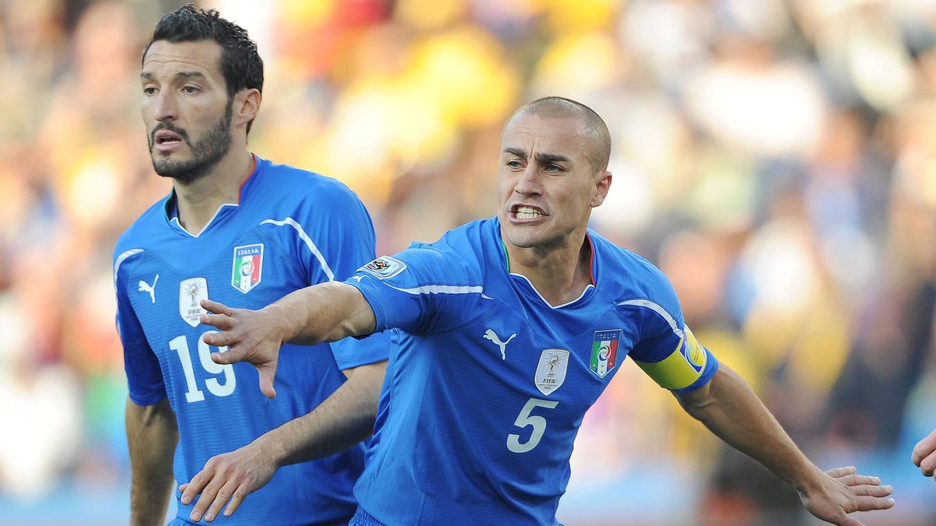 Gianluca Zambrotta (l.) und Fabio Cannavaro enttäuschten bei der WM 2010.
