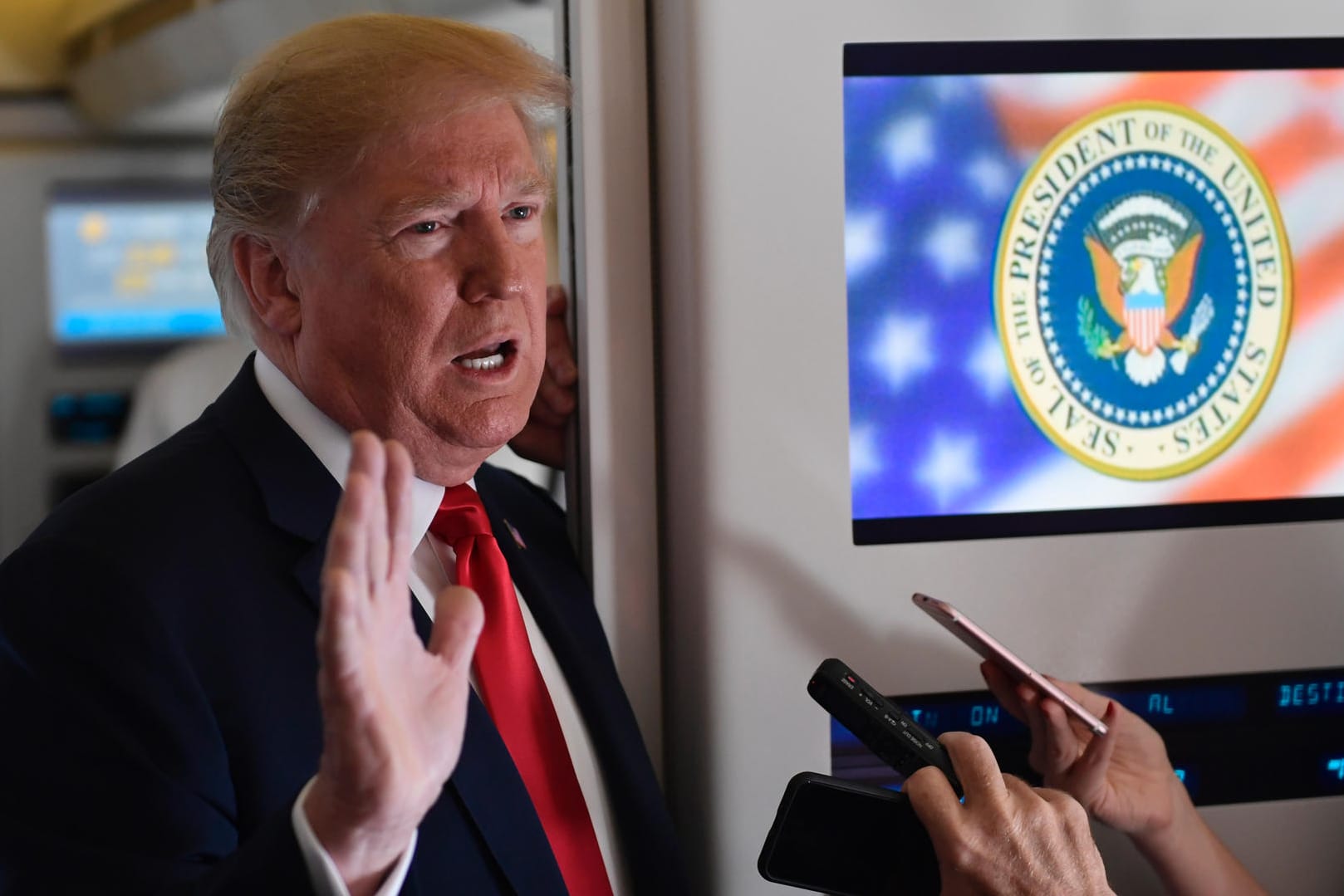 Donald Trump: Der US-Präsident will die Strafzölle vom Verhalten Chinas abhängig machen.