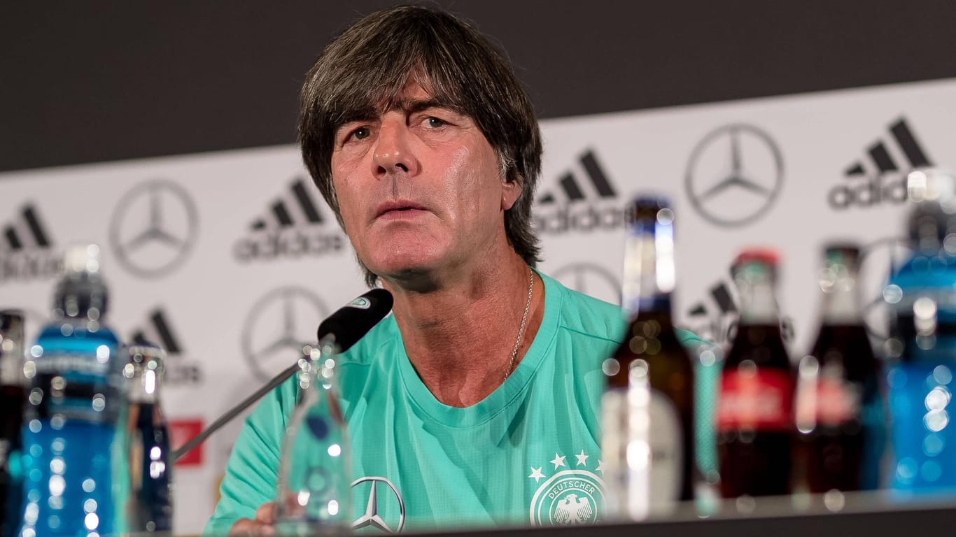 Bundestrainer Joachim Löw auf einer DFB-Pressekonferenz.