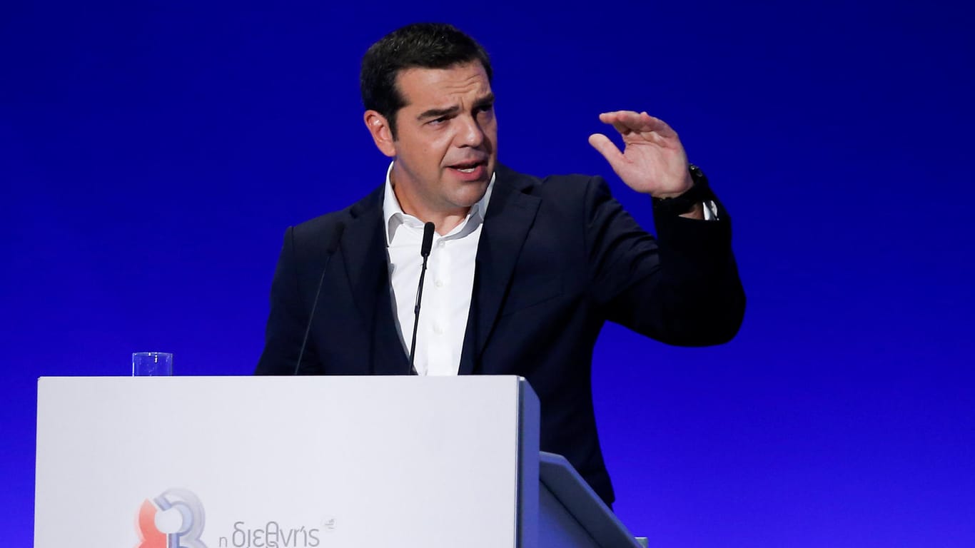 Premierminister Alexis Tsipras auf der Handelsmesse: Lichtstreif am Horizont