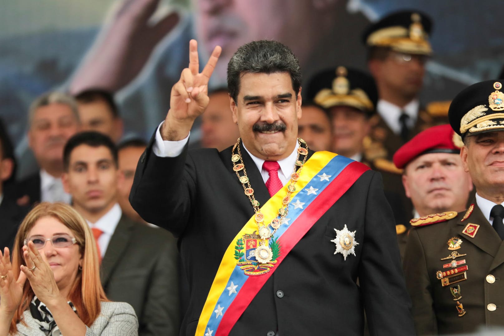 Nicolás Maduro: Venezuelas Präsident ist laut eigener Aussage im August einem Anschlag entgangen.