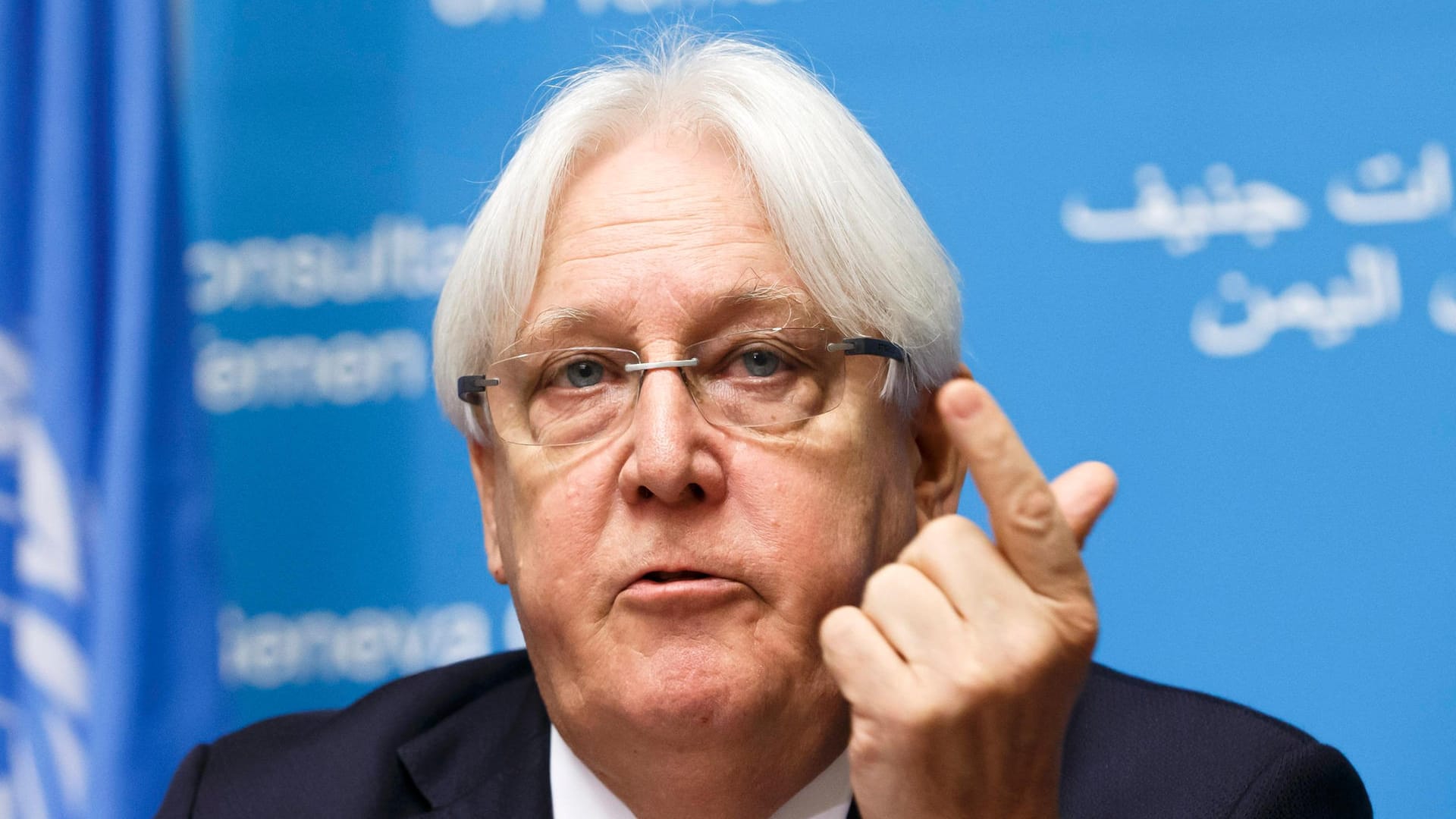 Martin Griffiths: Der UN-Vermittler will in den nächsten Tagen nach Saana fliegen. Martin Griffiths: Der UN-Vermittler will in den nächsten Tagen nach Saana fliegen.