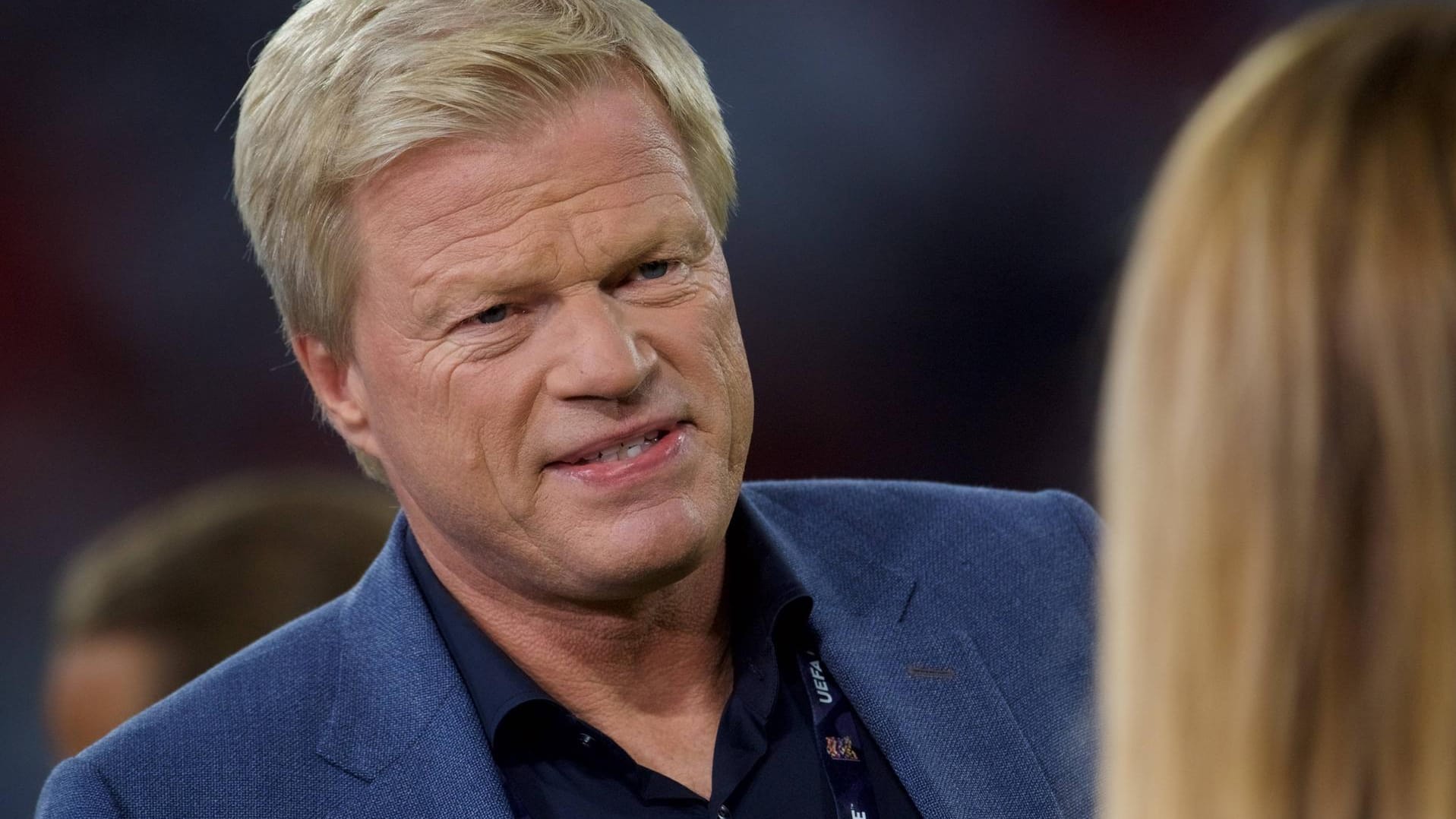 ZDF-Experte Oliver Kahn am Rande des Nations-League-Auftaktspiels der deutschen Nationalmannschaft gegen Frankreich (0:0). Am Samstagabend war er zu Gast im "Aktuellen Sportstudio".