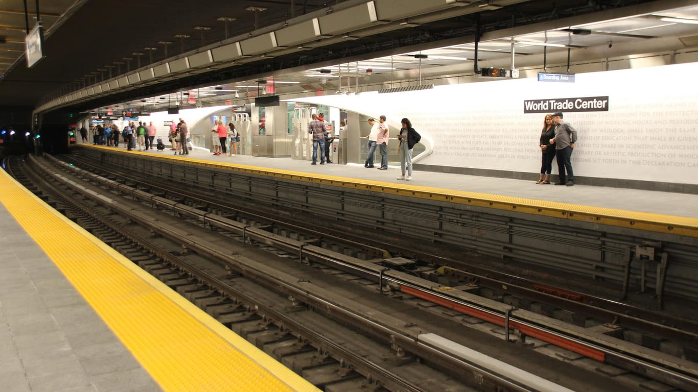 Die wiedereröffnete U-Bahn-Station "WTC Cortlandt": Die Kosten für die Renovierung belaufen sich auf 182 Millionen Euro.