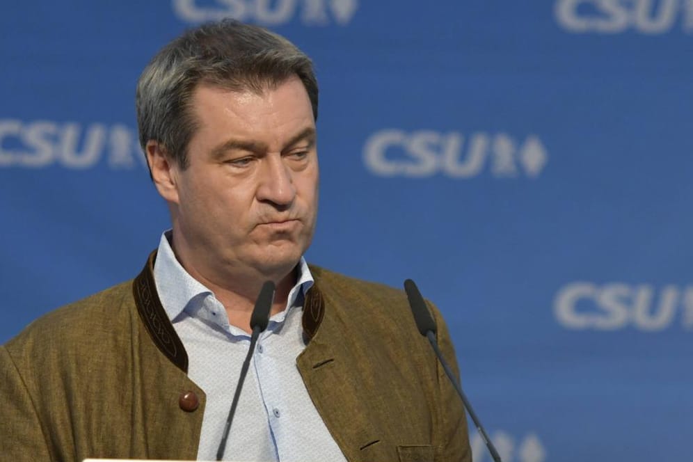 Bayern Ministerpräsident Markus Söder: Er sich sich mit anhaltend schlechten Umfragewerten konfrontiert.