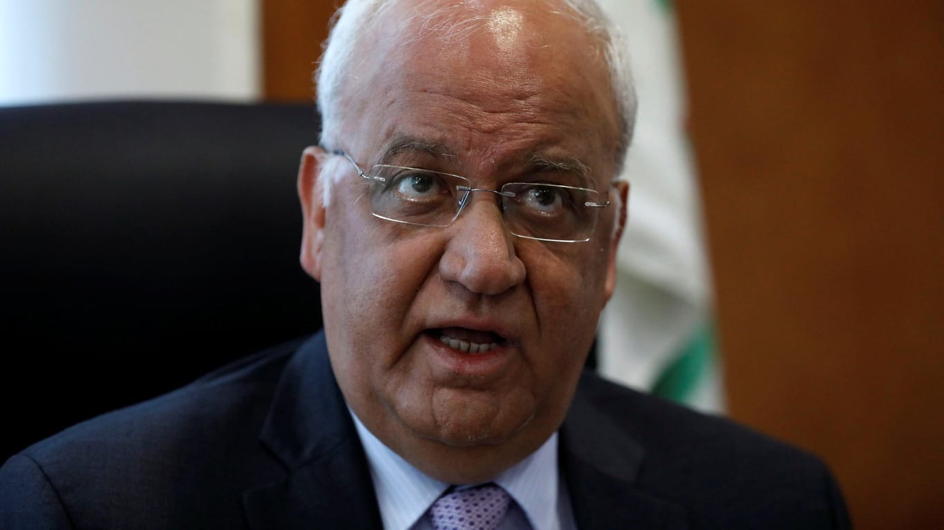 PLO-Generalsekretär Saeb Erekat: Die Palästinenserorganisation reagiert erbost auf die Ankündigung der USA.
