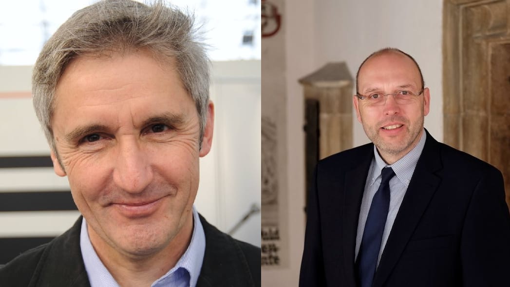 Sie holten die meisten Stimmen bei der Wahl: DDR-Bürgerrechtler Frank Richter und der aktuelle Bürgermeister Olaf Raschke, der von der CDU unterstützt wird. Sie holten die meisten Stimmen bei der Wahl: DDR-Bürgerrechtler Frank Richter und der aktuelle Bürgermeister Olaf Raschke, der von der CDU unterstützt wird.