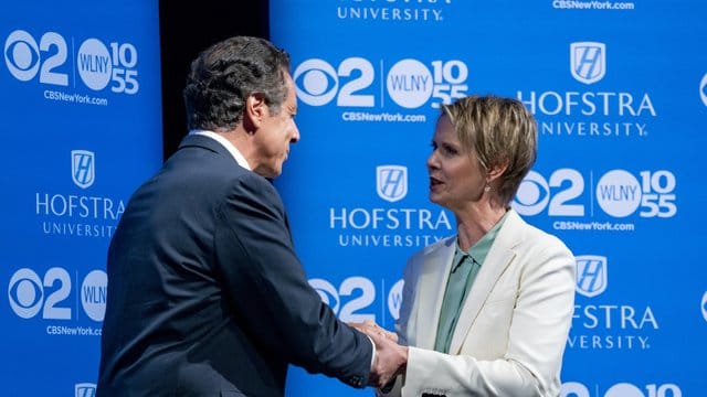 Cynthia Nixon fordert Andrew Cuomo heraus.