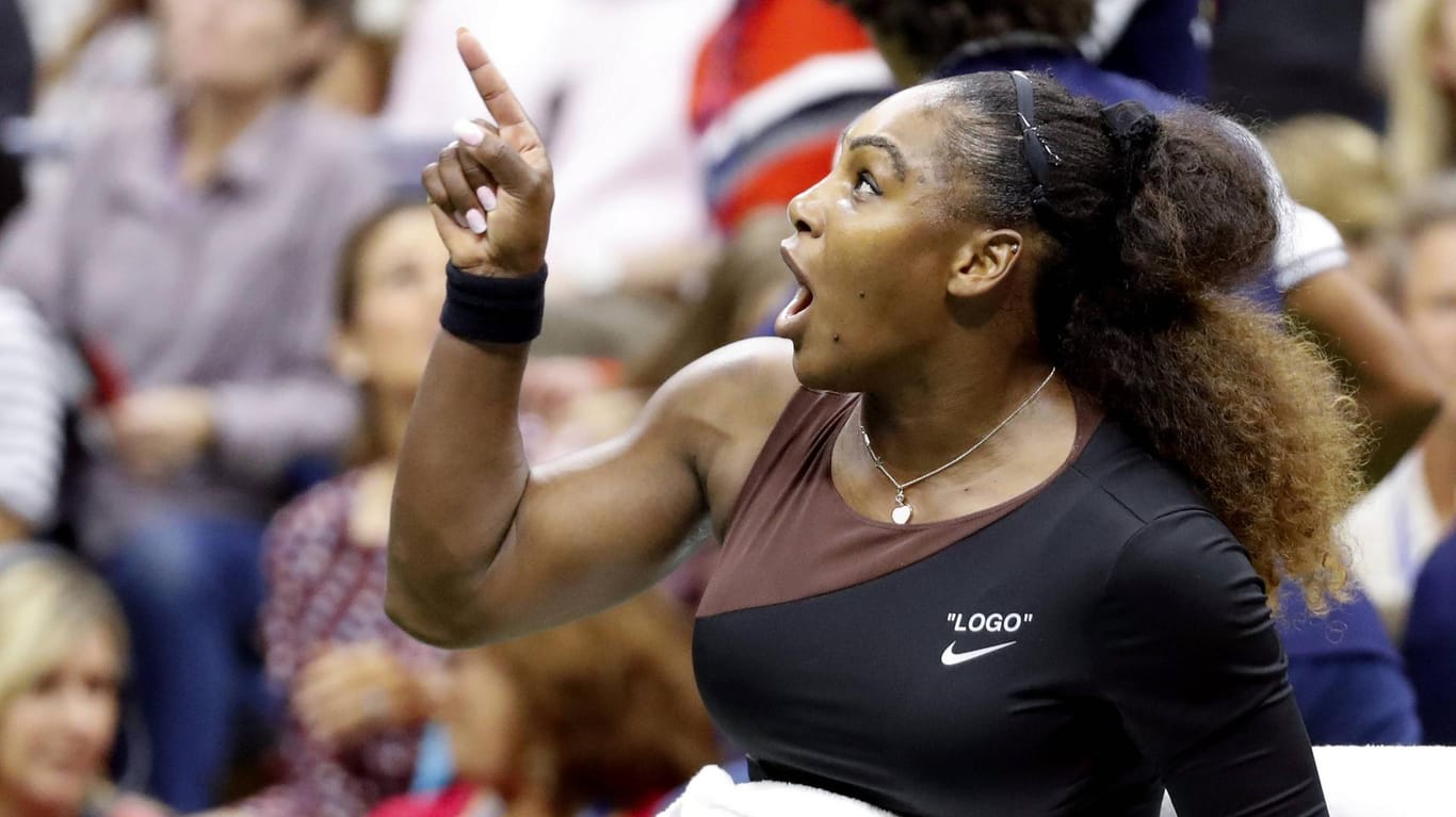 Serena Williams: Der US-Tennisstar lieferte sich im Finale der US Open hitzige Diskussionen mit dem Schiedsrichter.