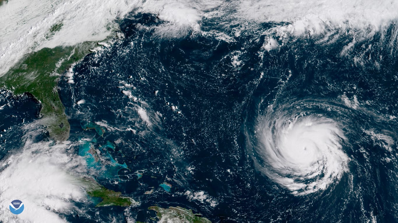 Satellitenbild mit Hurrikan "Florence"