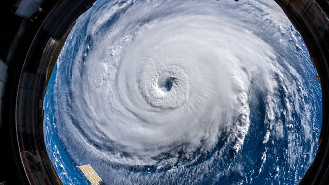 Hurrikan "Florence", aufgenommen von ESA-Astronaut Alexander Gerst aus der internationalen Raumstation ISS.