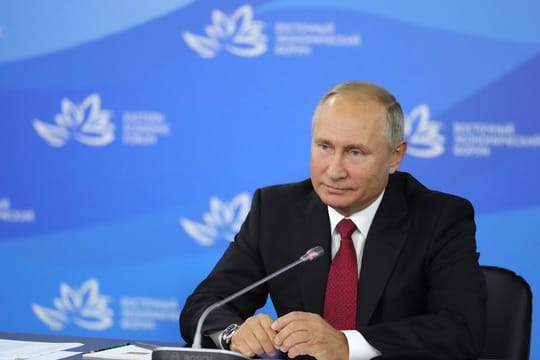 Der russische Präsident Wladimir Putin am Rande des Östlichen Wirtschaftsforums.