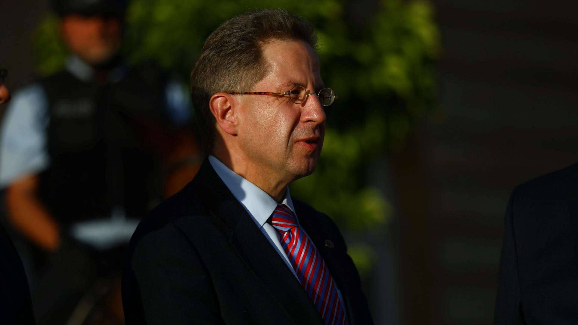 Hans-Georg Maaßen bei einem Treffen der Sicherheitsbehörden: Der Verfassungsschutz-Präsident hat sich in einem Bericht zu den Ereignissen in Chemnitz geäußert.