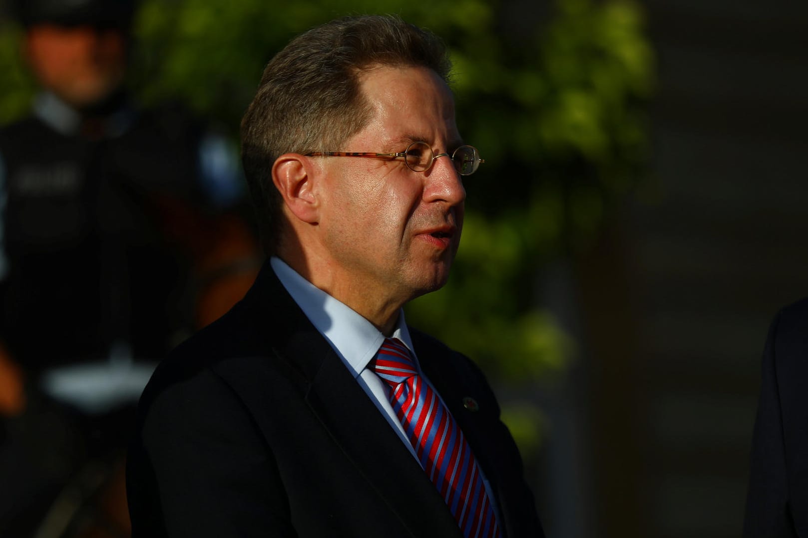 Hans-Georg Maaßen bei einem Treffen der Sicherheitsbehörden: Der Verfassungsschutz-Präsident hat sich in einem Bericht zu den Ereignissen in Chemnitz geäußert.