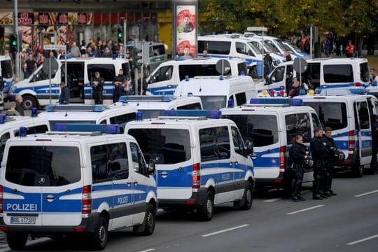 Die Polizei macht sich am 7.