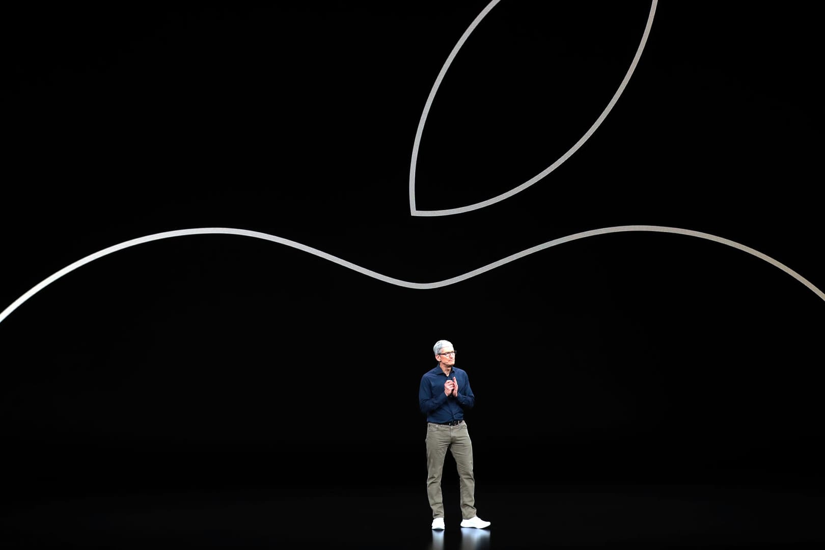 Tim Cook bei einer Präsentation im Steve Jobs Theater: Der Geschäftsführer von Apple hat das Apple iPhone XS und das Apple iPhone XS Max vorgestellt.