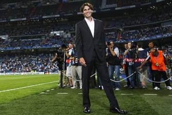 Kennt sich aus Santiago Bernabeu: Rafael Nadal zu Gast bei einem Real-Spiel.