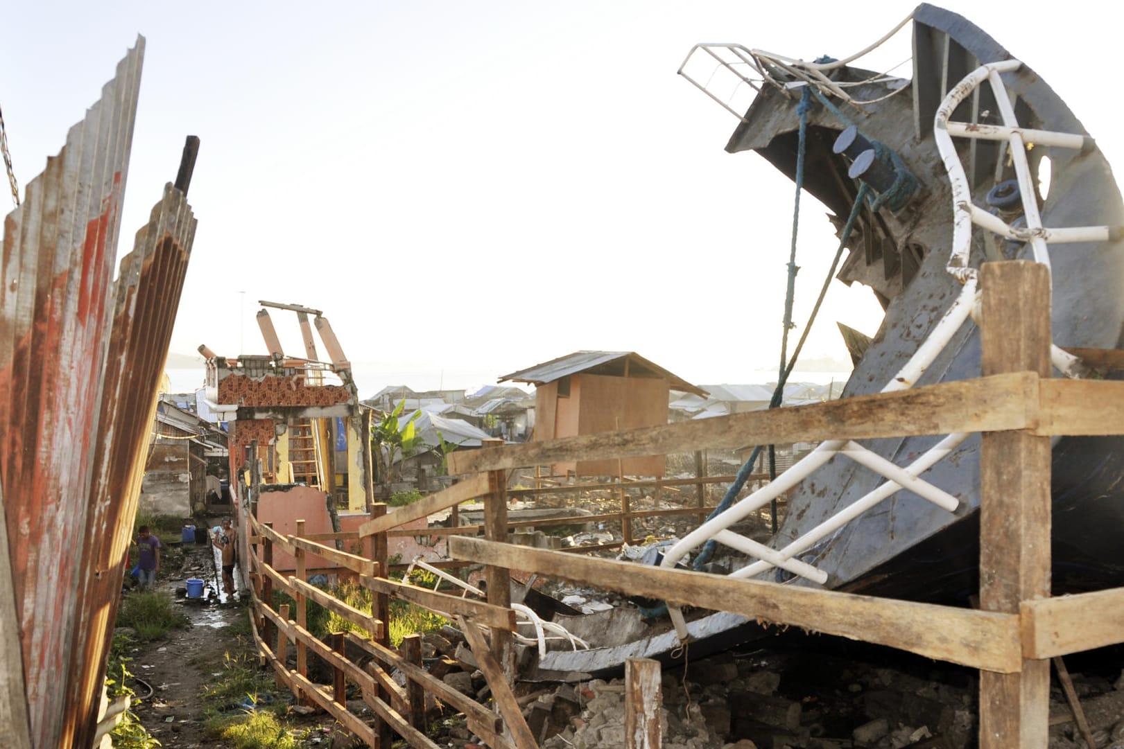 Die Verwüstungen nach einem Taifun in Tacloban auf den Philippinen.