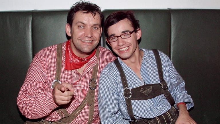 Günter und Daniel Küblböck: Vater und Sohn bei einer Wiesn-Party in München im Jahr 2004.