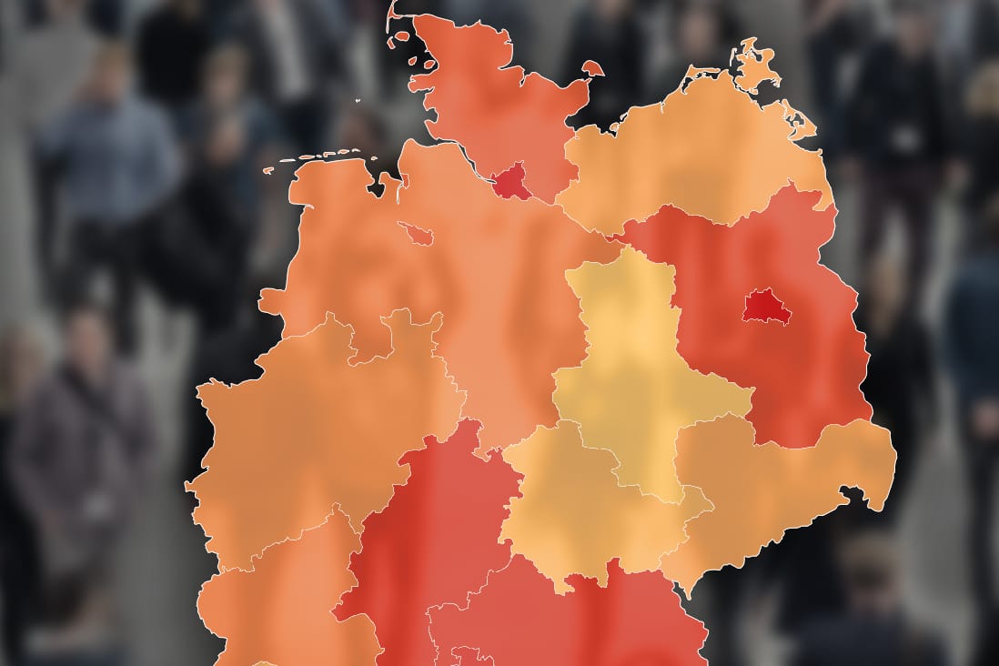 Deutschland verzeichnete im Jahr 2017 ein Zuwanderungsplus: Die Bilanz der einzelnen Bundesländer fällt unterschiedlich aus.