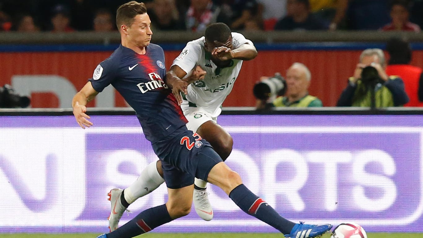 Starker Auftritt: Julian Draxler (li.) im PSG-Trikot gegen St. Étienne.
