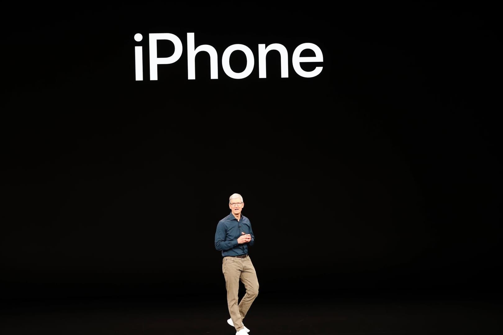 Tim Cook am 12. September auf dem Apple-Event: Der Konzern präsentierte drei neue iPhones – und nahm vier aus seinem Sortiment.