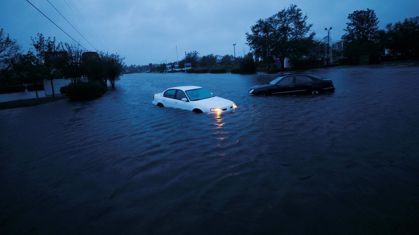 North Carolina: Der Tropensturm "Florence" verursacht vielerorts Überschwemmungen.