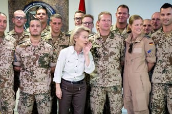 Ursula von der Leyen: Die Verteidigungsministerin besuchte in Jordanien stationierte deutsche Soldaten.