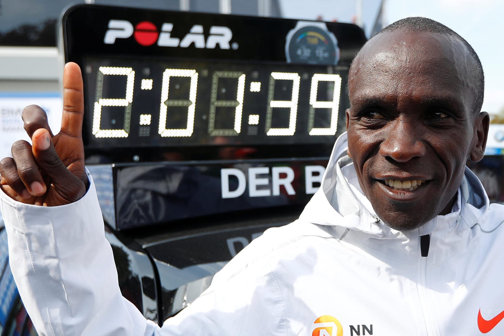 Stolzer Weltrekordhalter: Eliud Kipchoge.