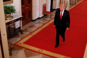 US-Präsident Donald Trump im Weißen Haus: Trump will offenbar Importe aus China im Wert von weiteren 200 Milliarden Dollar mit Sonderzöllen belegen.