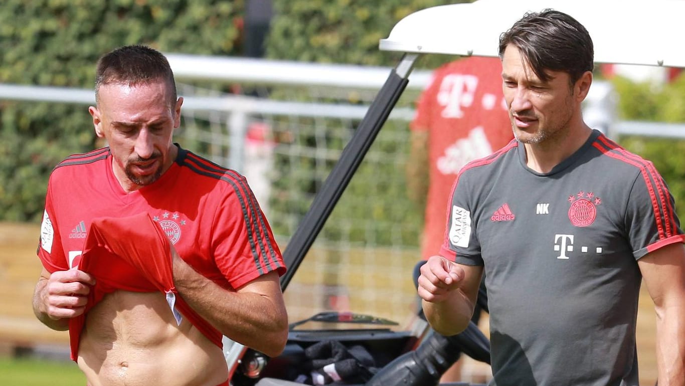 Ribéry mit Trainer Kovac: "Er hat große Qualitäten."