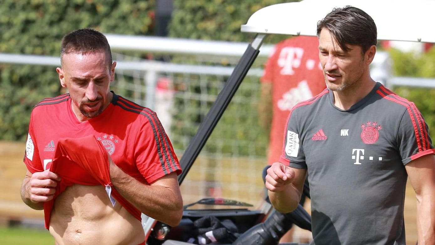 Ribéry mit Trainer Kovac: "Er hat große Qualitäten."