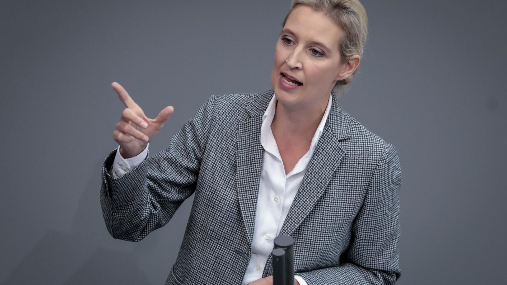 Alice Weidel: Die AfD-Fraktionsvositzende spricht von einer dramatisch verschärften Sicherheitslage.