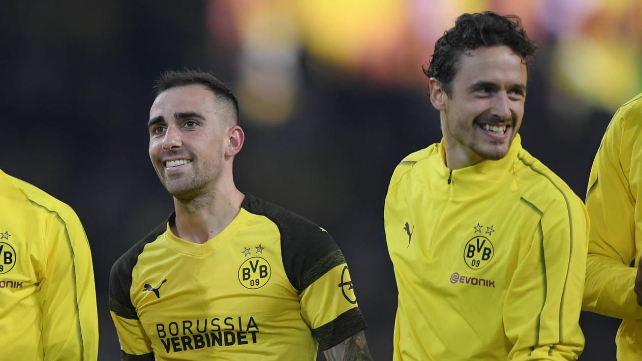 Müssen beim Auftakt in der Champions League passen: die BVB-Neuzugänge Paco Alcacer (l.) und Thomas Delaney.