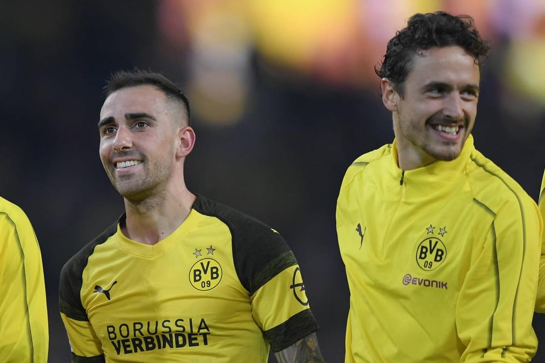 Müssen beim Auftakt in der Champions League passen: die BVB-Neuzugänge Paco Alcacer (l.) und Thomas Delaney.