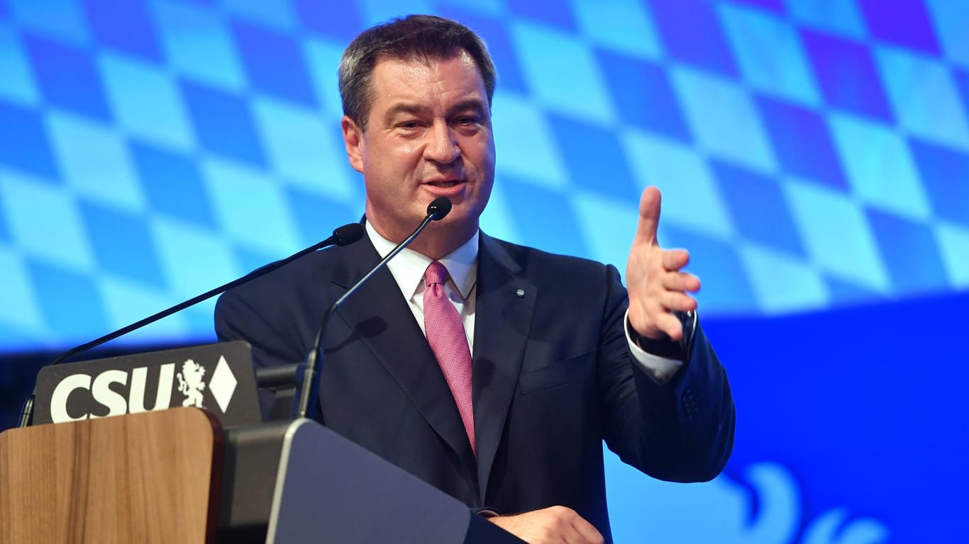 Ministerpräsident Markus Söder: Er kämpft mit der CSU um die absolute Mehrheit.