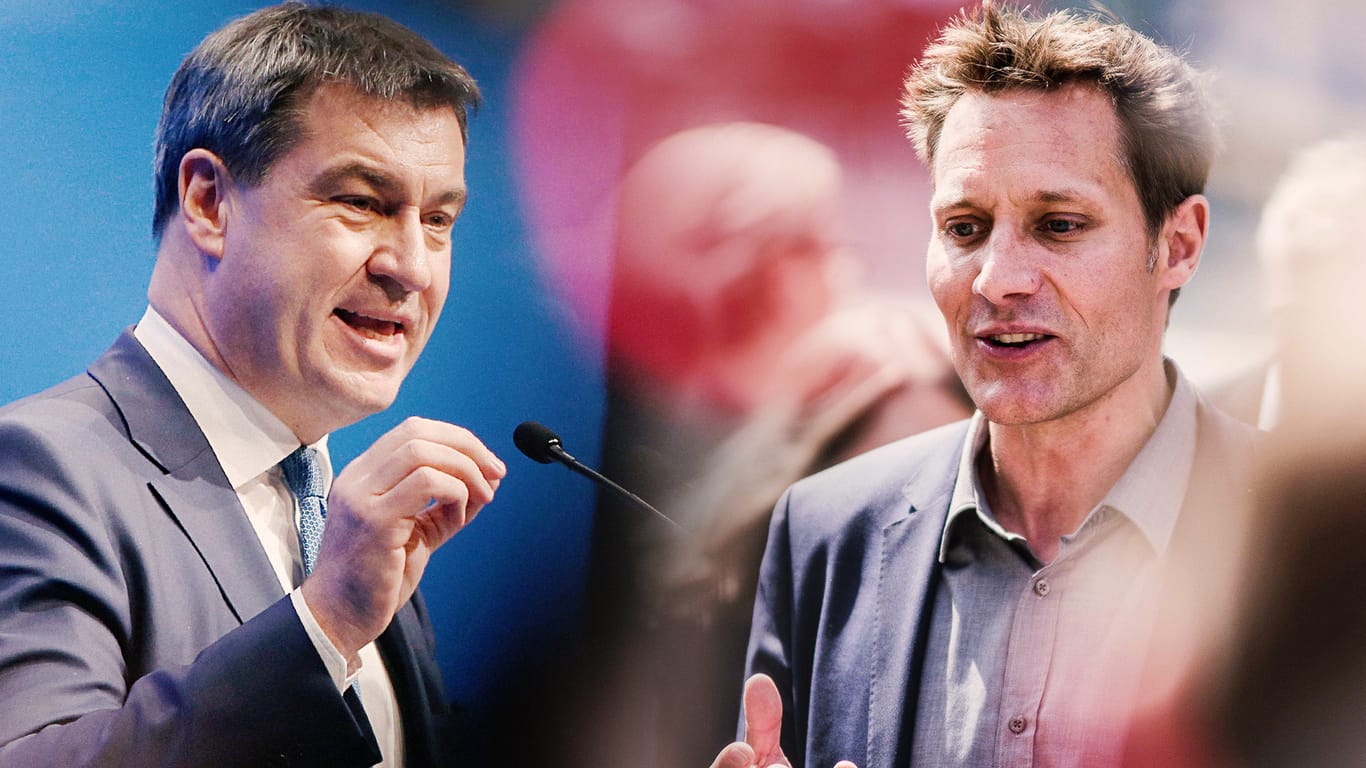 Markus Söder und Ludwig Hartmann: Der CSU-Ministerpräsident und der Herausforderer von der Grünen werden sich im TV duellieren.