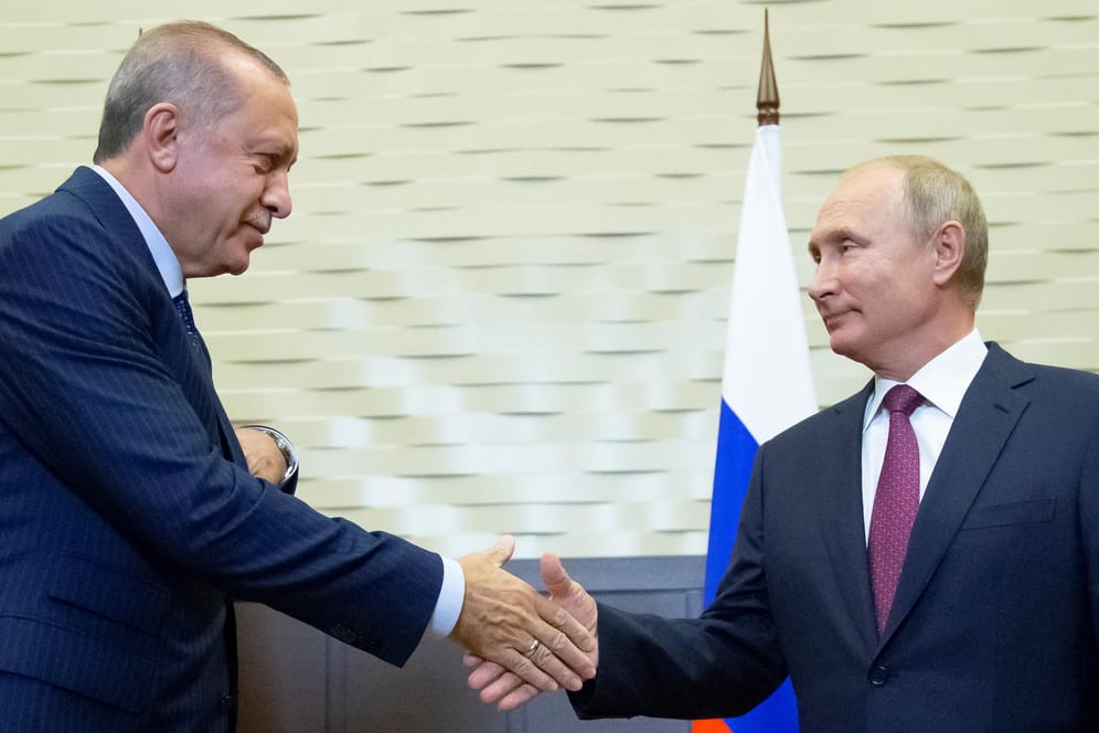 Der türkische Präsident Recep Tayyip Erdogan und sein russische Amtskollege Wladimir Putin in Sotschi.