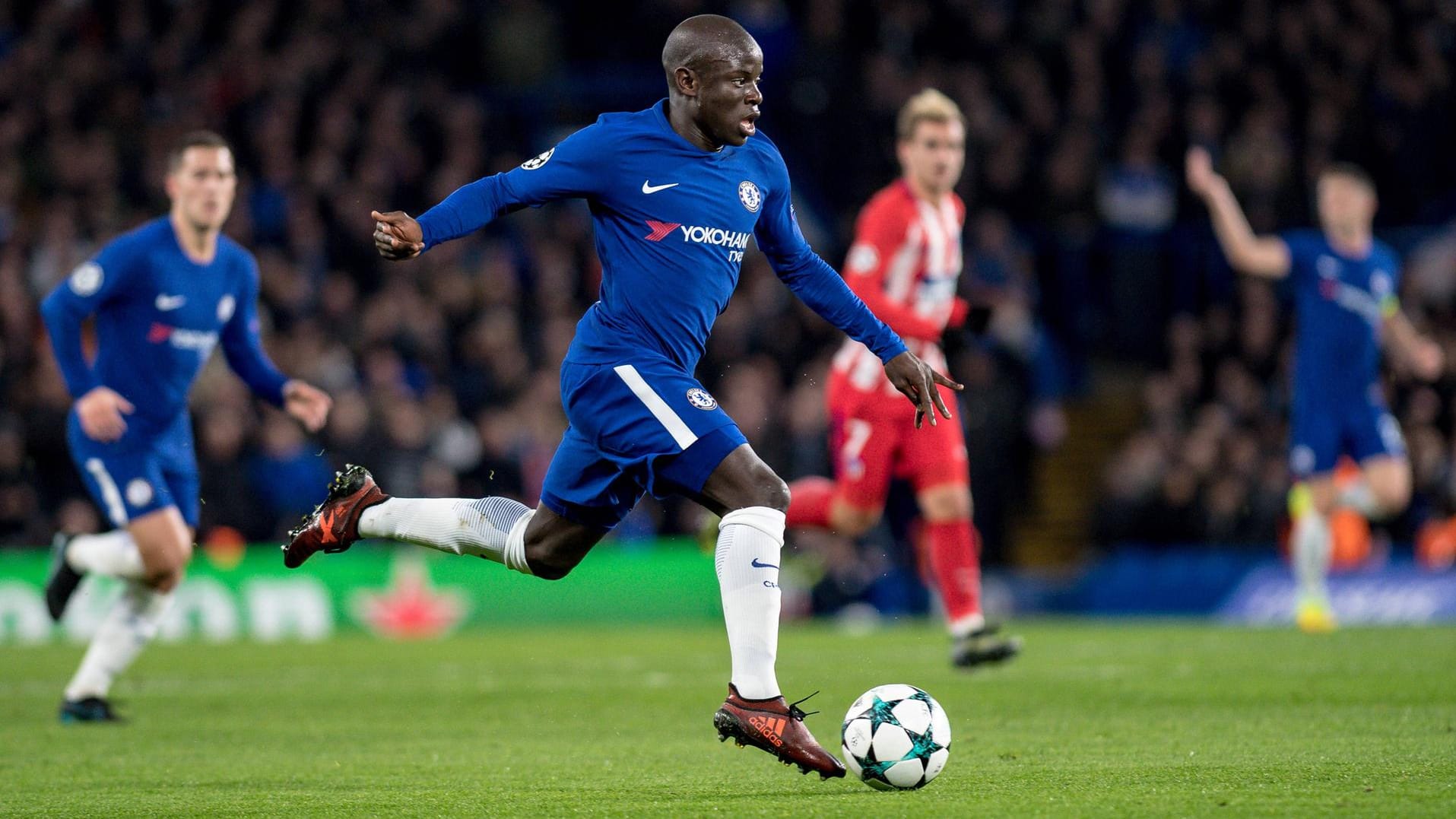 Antreiber im Chelsea-Mittelfeld: N'Golo Kanté.