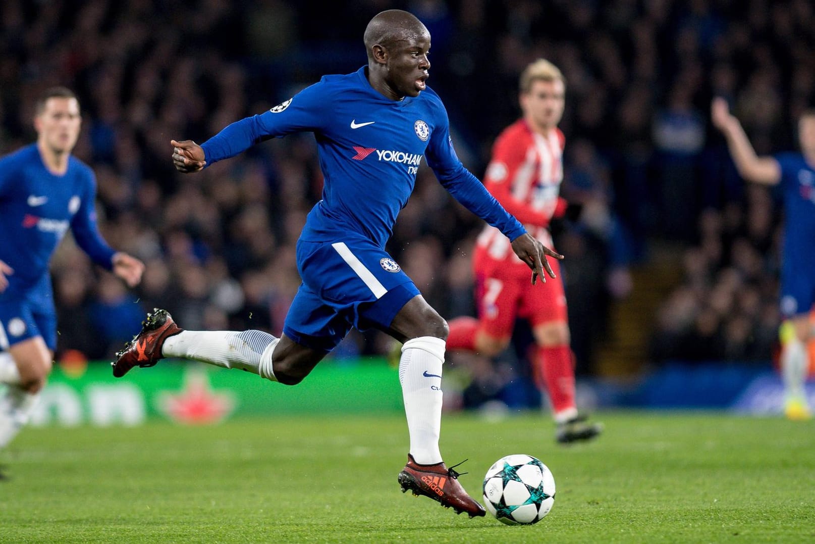 Antreiber im Chelsea-Mittelfeld: N'Golo Kanté.