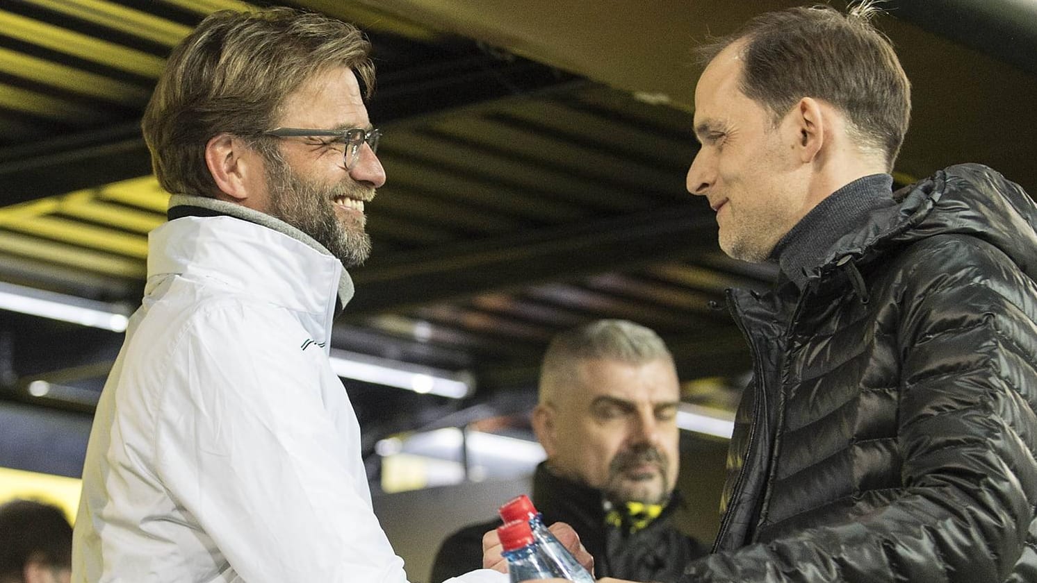 Kennen sich: Jürgen Klopp (l.) und Thomas Tuchel trafen als Trainer bereits mehrfach aufeinander.