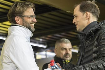 Kennen sich: Jürgen Klopp (l.) und Thomas Tuchel trafen als Trainer bereits mehrfach aufeinander.