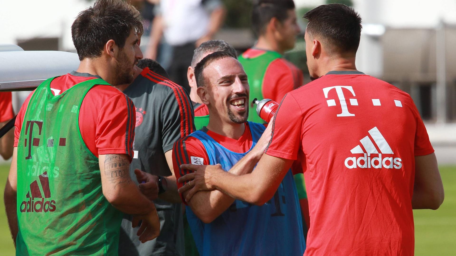 Franck Ribéry im Training des FC Bayern: Der Flügelstürmer ist beim Auftakt in der Champions League wieder einsatzbereit.