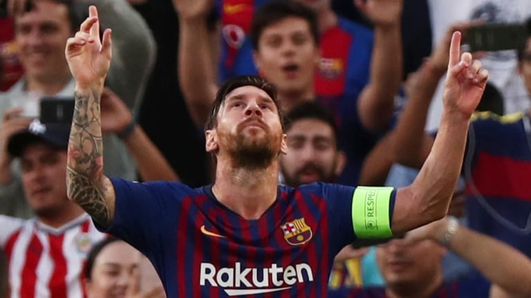 Jubelt über seinen Treffer: Lionel Messi.