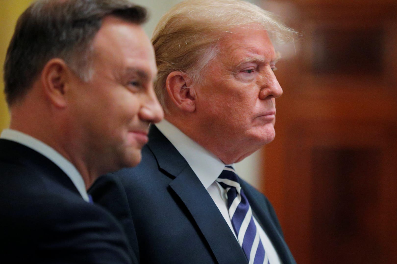 US-Präsident Donald Trump und Polens Präsident Andrzej Duda: Sein Land sei bereit zwei Milliarden Euro für eine US-Militärbasis zu zahlen, sagte der polnische Regierungschef.